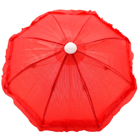 Red Umbrella with Ruffle 5" (Each)