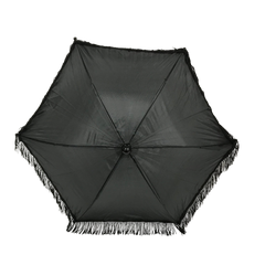 Black Umbrella with Fringe 14.5" (Each)