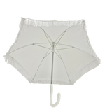 White Umbrella with Fringe 14.5" (Each)