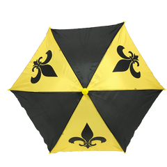 Black and Gold Umbrella with Fleur de Lis 14.5" (Each)