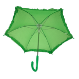 Green Umbrella with Ruffle 14.5" (Each)