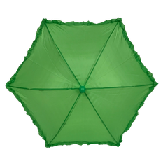 Green Umbrella with Ruffle 14.5" (Each)