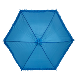 Light Blue Umbrella with Ruffle 14.5" (Each)