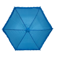 Light Blue Umbrella with Ruffle 14.5" (Each)