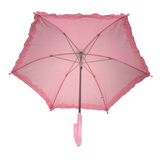 Light Pink Umbrella with Ruffle 14.5" (Each)