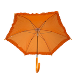Orange Umbrella with Ruffle 14.5" (Each)