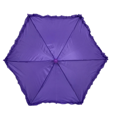 Purple Umbrella with Ruffle 14.5" (Each)