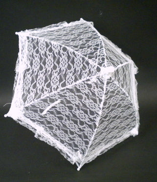 White Lace Umbrella 14.5" (Each)