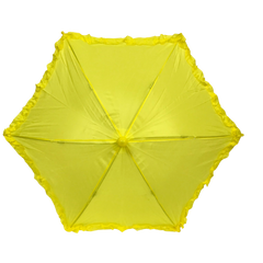 Yellow Umbrella with Ruffle 14.5" (Each)