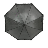 Black Umbrella with Ruffle 17.75" (Each)