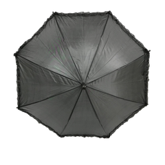 Black Umbrella with Ruffle 17.75" (Each)