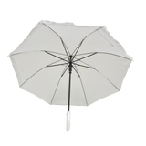 White Umbrella with Ruffle 17.75" (Each)