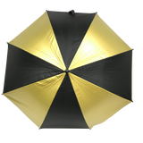 Black and Gold Umbrella 19.5" (Each)