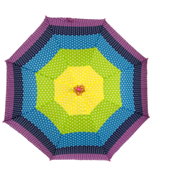 Rainbow Umbrella with White Polka Dots 19.5" (Each)