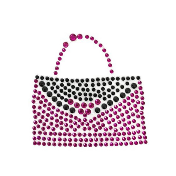 Purse Sticker Pink and Black (Each) – Mardi Gras Spot