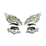 Winged Clear Crystal Stick on Face Jewels (Each)