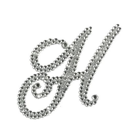 Glitter Script Letter "H" (Each)