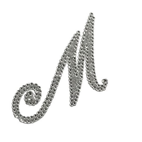 Glitter Script Letter "M" (Each)
