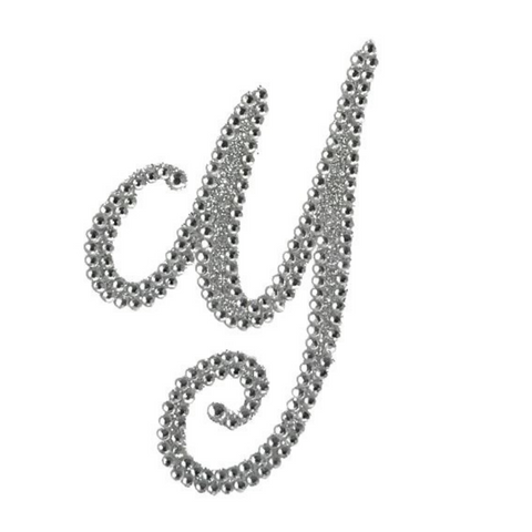 Glitter Script Letter "Y" (Each)