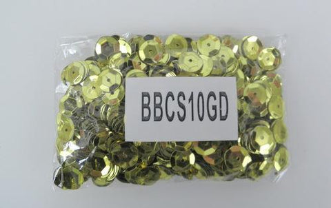6mm Sequins - Gold (Pack)