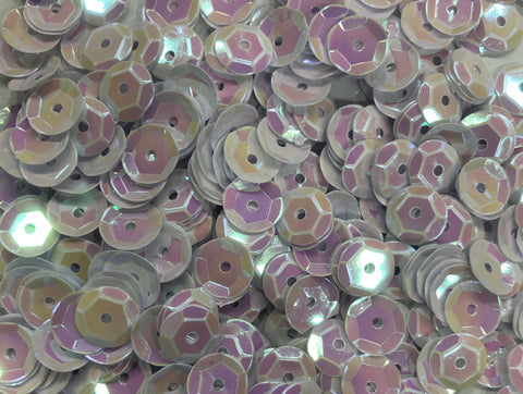 8mm Cup Sequins - White Iris (Pack)