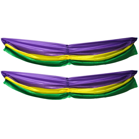 Purple, Green and Yellow Bunting - 5' x 10" (Each)