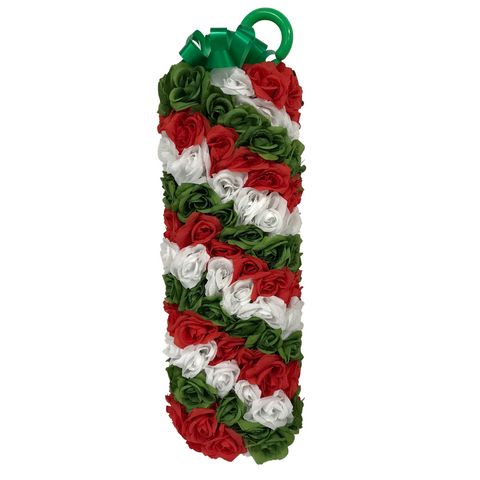 Red, Green and White Flower Cane (180 Flowers)