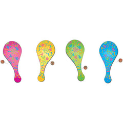 9" Neon Paddle Ball (Dozen)