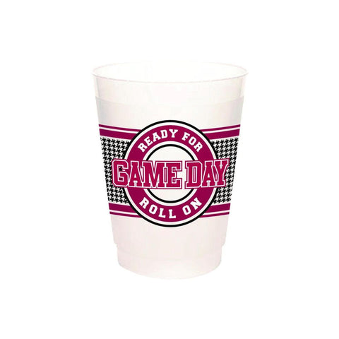 16oz White Bama Ready for Game Day Cups (Pack of 25)