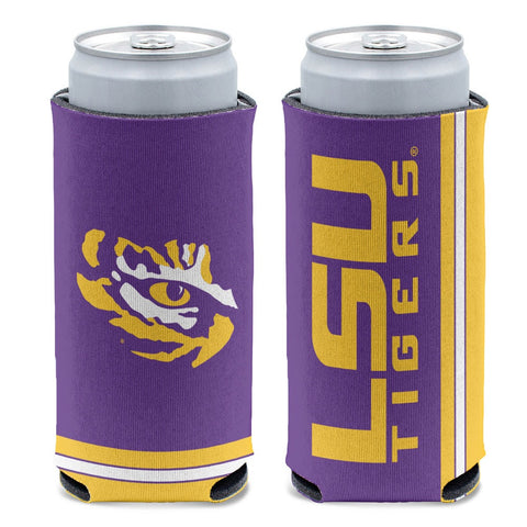 LSU Tigers 12 oz Slim Can Cooler (Each)
