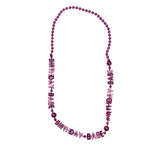 36" Birthday Babe Bead Necklace - Metallic Light Pink (Dozen)