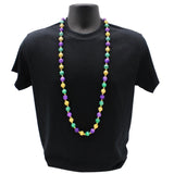 42" Purple, Green and Gold Berry Bead Necklace (Each)