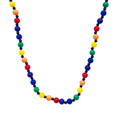 38" Acrylic Rainbow 12mm Bead Necklace (Each)