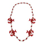 40" Crawfish with Red and Pearl White Beads (Each)