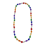 38" Acrylic Rainbow Infiniti Stone Bead Necklace (Each)