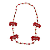 42" Crab with Red, White and Gold Beads (Each)