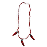 42" Red Chili Pepper Bead (Each)