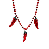 42" Red Chili Pepper Bead (Each)