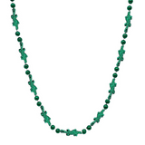 42" Metallic Green Alligator Mardi Gras Beads (Each)