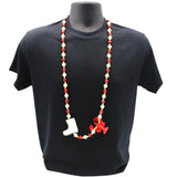 42" Crawfish with Boots Mardi Gras Beads (Each)