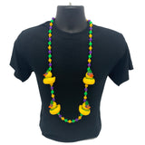 42" Mardi Gras Masked Rubber Duck Mardi Gras Beads (Each)