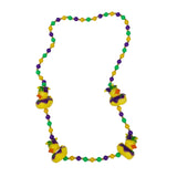 42" Mardi Gras Jester Rubber Duck Mardi Gras Beads (Each)