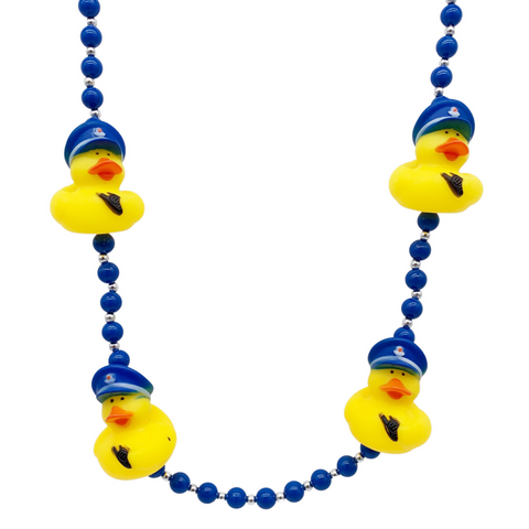 42" Policeman Rubber Duck Mardi Gras Beads (Each)