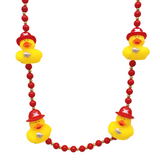 42" Fireman Rubber Duck Mardi Gras Beads (Each)