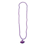 33" Purple and Gold Football Mardi Gras Beads (Each)