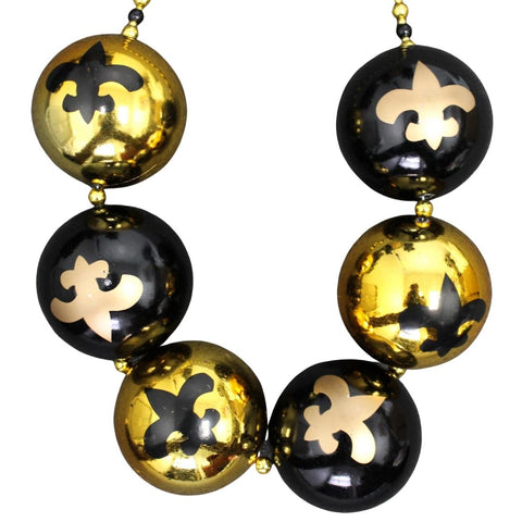 100MM Glitter Circles Ball Ornament: Mardi Gras [XH935558] 