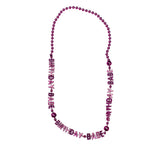36" Birthday Babe Bead Necklace - Metallic Light Pink (Each)