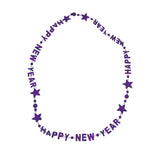 36" Happy New Year Bead Necklace - 6 Assorted Colors (Each)