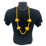 42" Yellow Rubber Duck Mardi Gras Beads (Each)