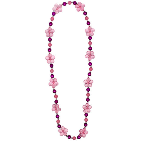 Multi Color Pastel Pink Seed Bead Necklace, Thin 1.5mm Single Strand B –  Kathy Bankston